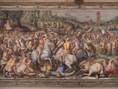 The rout of the Pisans at Torre San Vincenzo by Giorgio Vasari