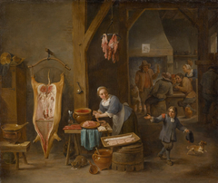 The Sausage Maker by David Teniers the Younger