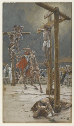 The Strike of the Lance by James Tissot