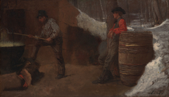 The Sugar Camp (also known as Making Maple Sugar or Susan Ray’s Maple Sugaring Kitchen) by Eastman Johnson