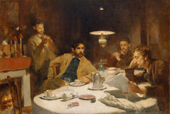 The Ten Cent Breakfast by Willard Metcalf