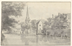 The town of Geervliet and part of Hof van Putten Castle by Roelant Roghman