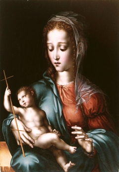 The Virgin and Child with a Spindle by Luis de Morales