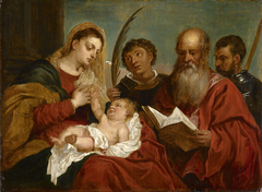 The Virgin and Child with Saints Stephen, Jerome and Maurice by David Teniers the Younger