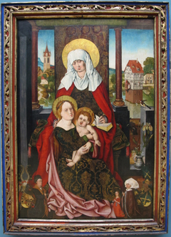 The Virgin and Child with St. Anne by Michael Wolgemut