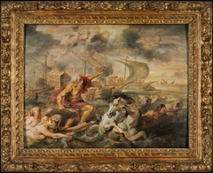 The Voyage of the Cardinal Infante Ferdinand of Spain from Barcelona to Genoa in April 1633, with Neptune Calming the Tempest by Peter Paul Rubens