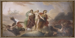 Truth, accompanied by Justice and Wisdom, protecting France against Hypocrisy, Fanaticism and Discord by François-Édouard Picot