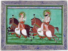 Two men on horseback by Anonymous