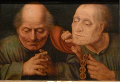 Two monks in prayer by Anonymous