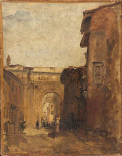 Une rue à Florence by Félix Ziem