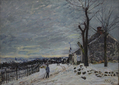 Temps de neige a Veneux-Nadon by Alfred Sisley