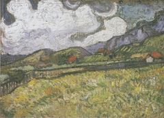 Wheat Field behind Saint-Paul Hospital by Vincent van Gogh