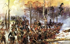 Battle of Olszynka Grochowska by Wojciech Kossak