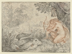 Venus Urging Cupid to Shoot his Arrow at Pluto by Roelant Savery