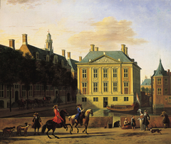 View of the Mauritshuis in the Hague by Gerrit Adriaenszoon Berckheyde