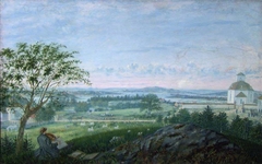 View towards the Church at Vang by Mathias Stoltenberg