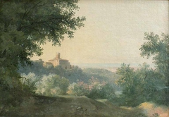 Vue à Nemi by Pierre-Henri de Valenciennes