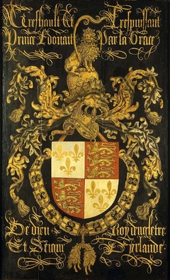 Wapenbord van Eduard IV, koning van Engeland (1442-1483), in zijn hoedanigheid van ridder in de orde van het Gulden Vlies by Pierre Coustain