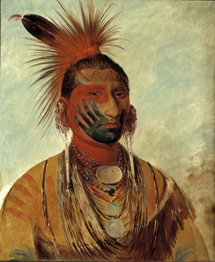 Wash-ka-mon-ya, Fast Dancer, a Warrior by George Catlin