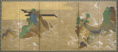 Waves at Matsushima by Tawaraya Sōtatsu