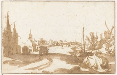 Westeinde in Den Haag by Jan de Bisschop