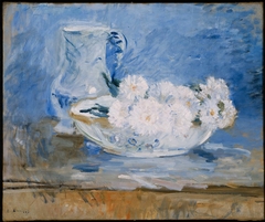 White Flowers in a Bowl by Berthe Morisot