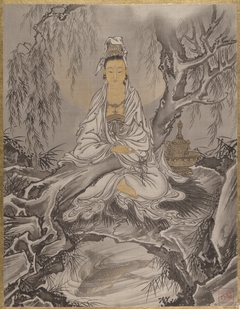 White-Robed Kannon by Kawanabe Kyōsai