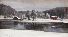 Winter Landscape from Kymintehdas by Victor Westerholm