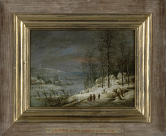 Winter landscape by Lucas van Uden