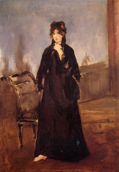 Woman in Rose Shoes (Berthe Morisot) by Edouard Manet