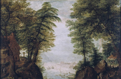 Wooded Landscape by Pieter Stevens