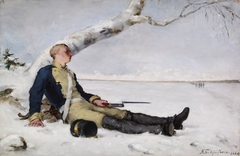 Wounded Warrior in the Snow by Helene Schjerfbeck