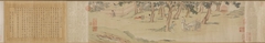 Zhao Mengfu Writing the Heart (Hridaya) Sutra in Exchange for Tea by Qiu Ying