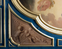 Zijstuk van plafond "de dageraad en de jaargetijden" by Jacob de Wit