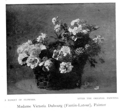 A Basket of Flowers by Victoria Dubourg