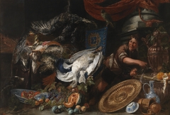 A Larder by Pieter Boel