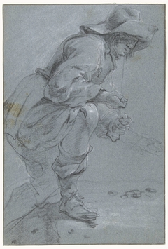 A Man playing 'Koten' by Jan Baptist Weenix