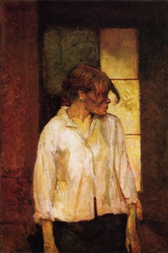 "A Montrouge"–Rosa La Rouge by Henri de Toulouse-Lautrec