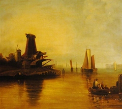 A River Scene (after Cuyp) by Martha Buckworth