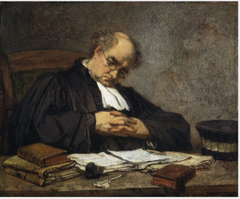 A Sleeping Judge by Thomas Couture