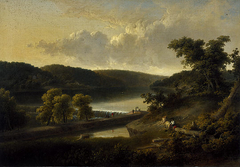 A View of the Flat Rock on the Schuylkill, near Philadelphia by Thomas Doughty