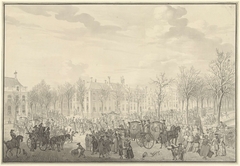 Aankomst van prins Willem V te 's-Gravenhage, 10 november 1762 by Unknown Artist