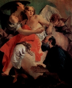 Abraham Praying before the Three Angels by Giovanni Battista Tiepolo by Giovanni Battista Tiepolo