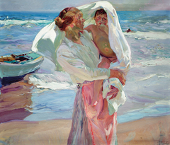 After Bathing (Saliendo del baño) by Joaquin Sorolla y Bastida