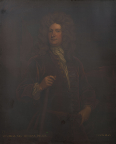 (After Kneller) Admiral Sir Thomas Dilkes (1667?-1707) by Gerhard Bockman