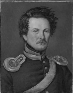 Alexander Klemens Wetterling (1796-1858), major, artist, married to Ulrika Catharina Bergström by Karl Mazér