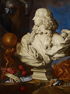 Allegorical Still Life with Bernini's Bust of Francis I d'Este by Francesco Stringa