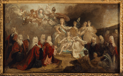 Allégorie des fiançailles de Louis XV avec l'infante Marie-Anne-Victoire d'Espagne (1722) by Nicolas de Largillière