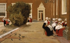 Amsterdam Orphan Girls (study) by Max Liebermann