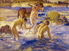 Anzacs bathing by George Washington Lambert